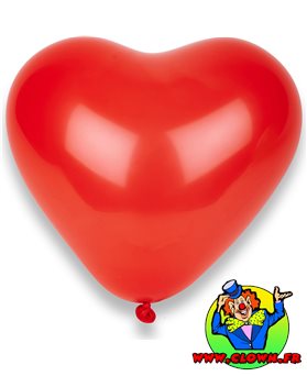 8 Ballons cœurs rouges