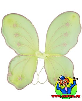 Ailes de papillon fée vert