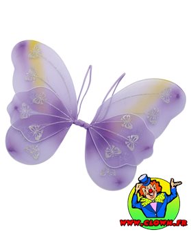 Ailes de papillon petite modèle violettes
