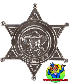 Badge de Sheriff western
