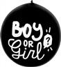 Ballon de confettis en latex "Girl" autre image 2