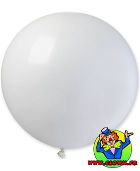 Ballon géant rond blanc 80cm
