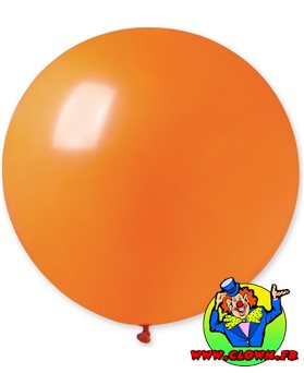 Ballon geant rond orange 80cm