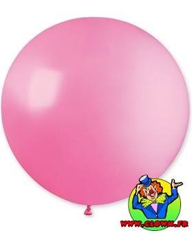 Ballon geant rond rose 80cm