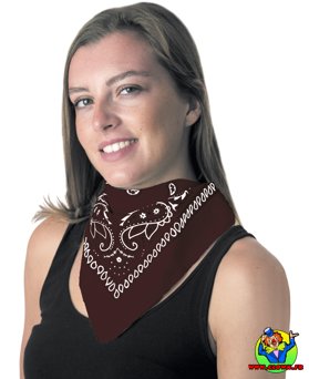 Bandana marron - Vue 1