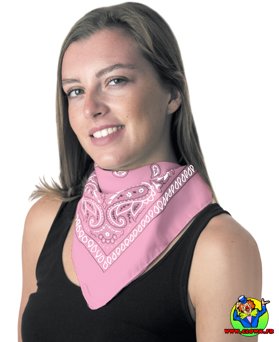 Bandana rose clair - Vue 1