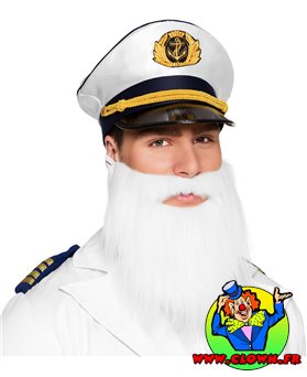 Barbe Capitaine Blanche Longue