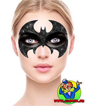 Bat glitter face
