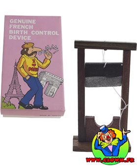 Boîte à surprises avec guillotine