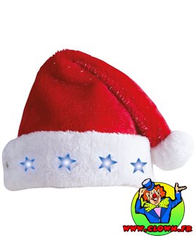 Bonnet de Père Noël peluche rouge