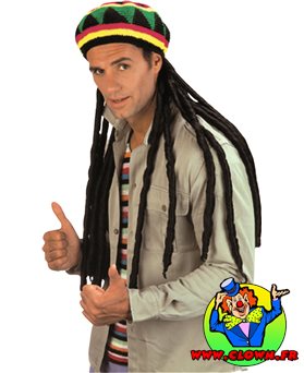 Bonnet dread locks rasta