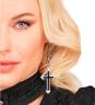 Boucles d’oreilles croix noire autre image 1