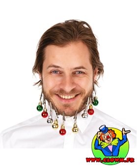 Boules de Noël pour barbe