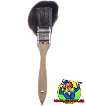 Brosse à peindre avec de la peinture