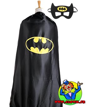 Cape de Batman avec masque pour adulte