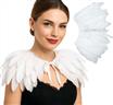 Cape en plumes blanches autre image 3