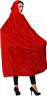 Cape tissu velours avec capuche rouge autre image 2