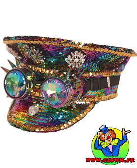 Casquette Sequin luxe multicouleur