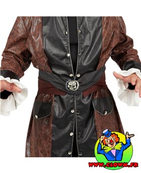 Ceinture de pirate tête de mort