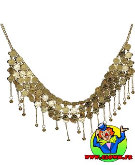 Ceinture monnaies métallique oriental