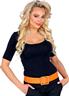 Ceinture vinyl orange fluo autre image 1