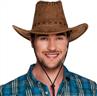 Chapeau Cow-boy adulte texas avec coutures marron clair autre image 1