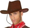 Chapeau Cow-boy adulte texas avec coutures marron foncé autre image 2