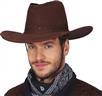 Chapeau Cow-boy adulte texas avec coutures marron foncé autre image 3