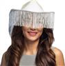 Chapeau Fabulous cow-boy blanc avec frange autre image 2