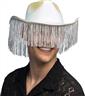 Chapeau Fabulous cow-boy blanc avec frange autre image 3