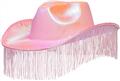 Chapeau Fabulous cow-boy rose avec frange autre image 0