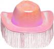 Chapeau Fabulous cow-boy rose avec frange autre image 1