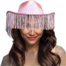Chapeau Fabulous cow-boy rose avec frange autre image 2