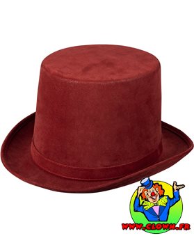 Chapeau Steamtopper deluxe bordeaux