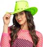 Chapeau cowboy Savanne vert fluo UV autre image 2
