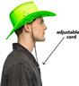Chapeau cowboy Savanne vert fluo UV autre image 3