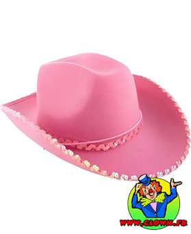 Chapeau cowgirl rose