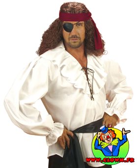 Chemise de Pirate Blanche pour Adulte - Costume Homme