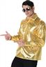 Chemise disco à sequins dorés homme autre image 0