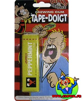 Chewing Gum Piège Tape-Doigt