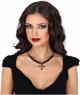 Collier croix avec pierres noires autre image 1
