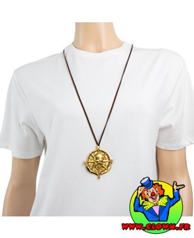 Collier de pirate doré - Vue 4