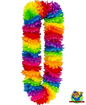 Collier hawaien multicouleur - Vue 1