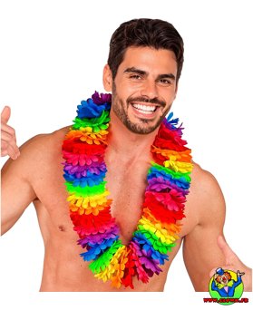Collier hawaien multicouleur - Vue 4