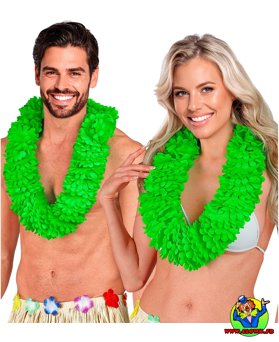Collier hawaien vert - Vue 2