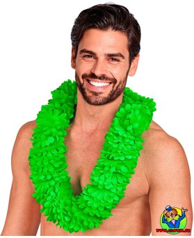 Collier hawaien vert - Vue 4