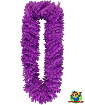 Collier hawaien violet - Vue 1