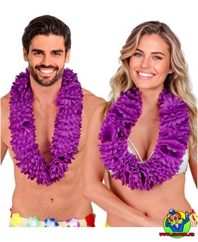 Collier hawaien violet - Vue 2