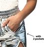 Culotte short Shiny argent autre image 2