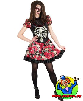 Déguisement Robe day of the dead